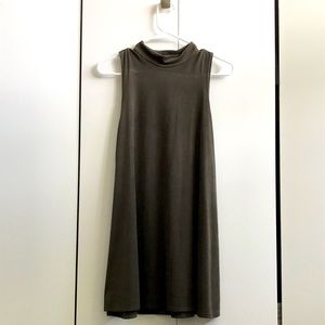 Green Suede-Like Dress